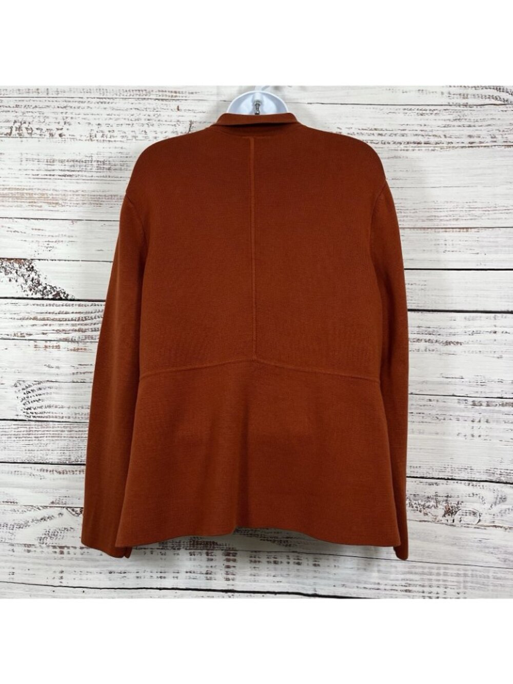 Talbots Orange Button Front Long Sleeve Cardigan Sweater - Picture 7 of 13